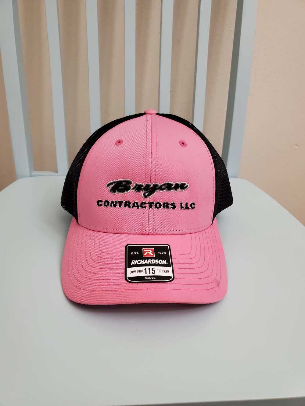 Bryan Contractors LLC Pink Trucker Hat